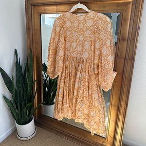 Daughters of India Kyra Mini Dress in Tangerine